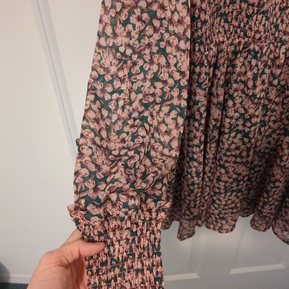 NWT Lulus Floral Mini Dress Large - Picture 3 of 5